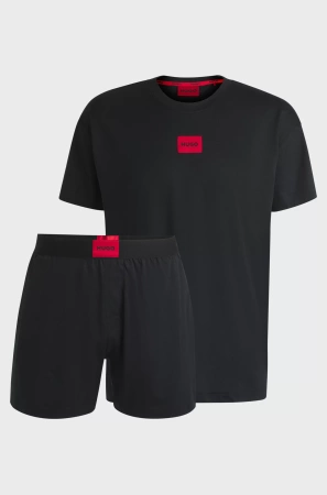 Piżama HUGO GALAXY SHORT czarny (50540091-001)