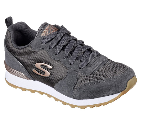 Wyprzedaż - Sneakersy damskie Skechers OG 85 Gold'n Gurl buty sportowe retro grafitowe (111-CCL)