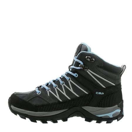 CMP RIGEL MID WMN TREKKING SHOES WP GRAFFITE-AZZURRO Basic Grey (3Q12946-77BD)