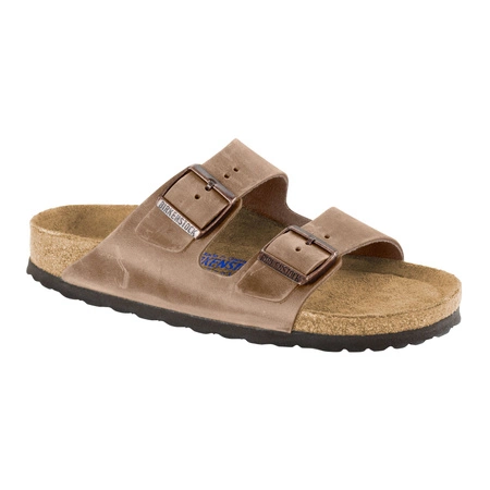 Klapki Birkenstock Arizona Soft Footbed Oiled Leather Tabacco Brown regular szerokie damskie/męskie (0552811)