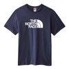 Koszulka sportowa męska The North Face M S/S Easy Tee na lato granatowa (NF0A2TX38K2)