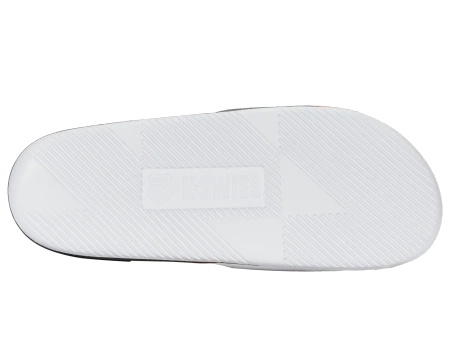 Męskie klapki K-Swiss SLIDE SNDL X MCLAREN WHITE/BLACK/PAPAYA-M (04422-196-M)