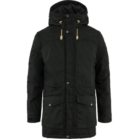 Kurtka wełniana ocieplana męska Fjällräven Singi Wool Padded Parka M Black (F81919-550)