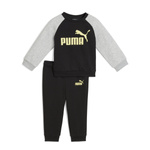 Dres Puma MINICATS ESS RAGLAN CREW SET FL Szary (68628151)