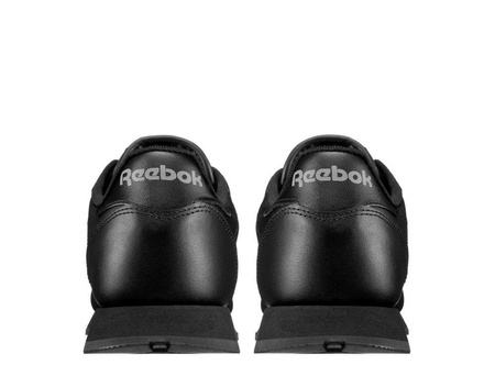 Wyprzedaż - Buty sportowe damskie skórzane czarne Reebok Classic Leather (50149)