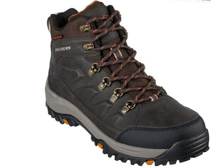 Buty trekkingowe męskie Skechers RELMENT DAGGETT wodoodporne outdoorowe traperki brązowe (204642CHOC)