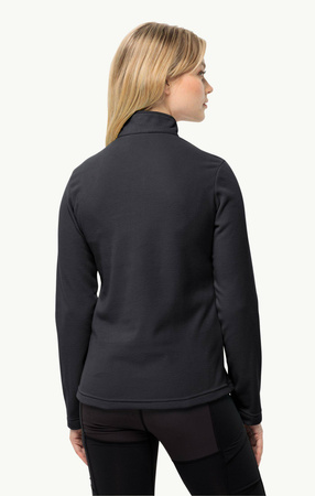 Wyprzedaż - Bluza polarowa damska Jack Wolfskin Taunus HZ W czarna (1709532_6000)
