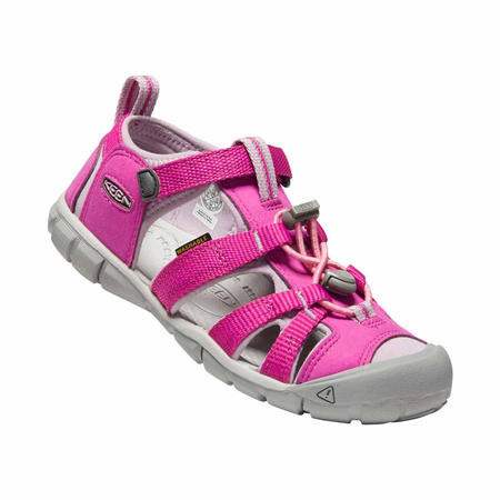 Wyprzedaż - Sandały dziecięce turystyczne na lato Keen Seacamp II CNX Very Berry/Dawn Pink różowe (KE-1022994)