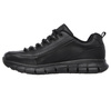 Buty sportowe damskie Skechers Sure Track Trickel sneakersy skórzane czarne (76550EC-BLK)