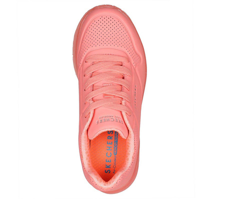 Wyprzedaż - Buty sportowe dziecięce Skechers Uno Ice snekersy różowe (310449L-CRL)