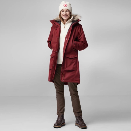 Kurtka ocieplana damska Fjällräven Nuuk Lite Parka W Bordeaux Red (F87161-347)