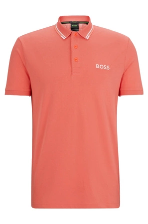 Wyprzedaż - Koszulka Polo męska BOSS Paule Open Red slim fit czerwona (50512789-646)