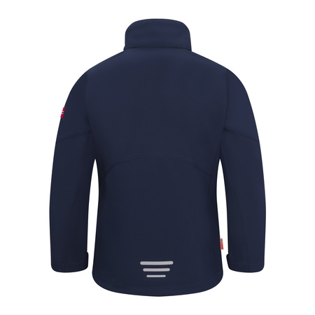 Kurtka softshell dziecięca dla dziewczynki Trollkids Girls Balestrand Jacket navy/aqua (617-132)