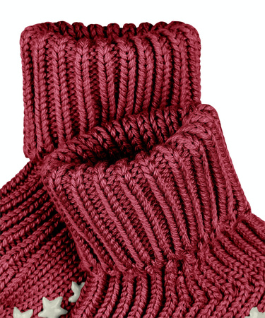 Wyprzedaż - Skarpetki niemowlęce antypoślizgowe FALKE Cotton Catspads SO CP ruby (10603-8830)