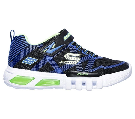 Buty sportowe dziecięce Skechers Flex-Glow sneakersy granatowe (90542L-BBLM)