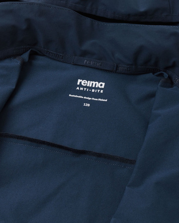 Wyprzedaż - Kurtka przejściowa dla dziewczynki/chłopca Reima Jacket Turvaisa Navy anti-bite granatowa (5100193A-6980)