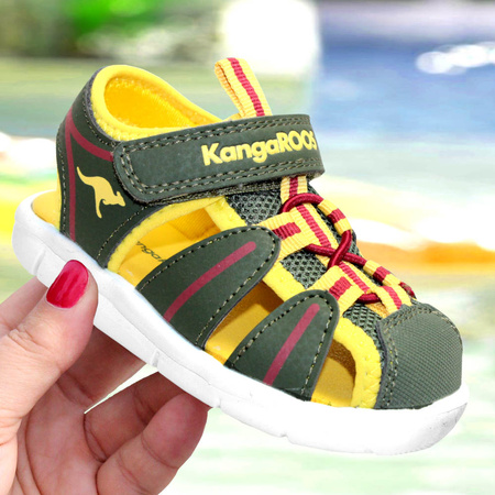 BUTY KANGAROOS K-GROBI OLIVE/SUN YELLOW (021060008504)