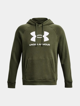 Bluza kangurka męska UNDER ARMOUR FLEECE LOGO HD z kapturem zielona (57183/1379758-390 )