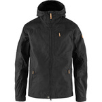 Kurtka outdoorowa męska Fjällräven Sten Jacket M Black z kapturem trekkingowa czarna (F81679-550)