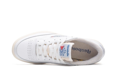 Buty sportowe męskie Reebok Club C 85 Vintage Cloud White Chalk sneakersy skórzane białe (100007875)