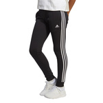 Spodnie dresowe damskie bawełniane adidas W 3S FT CF PT z kieszeniami treningowe czarne (IC8770)