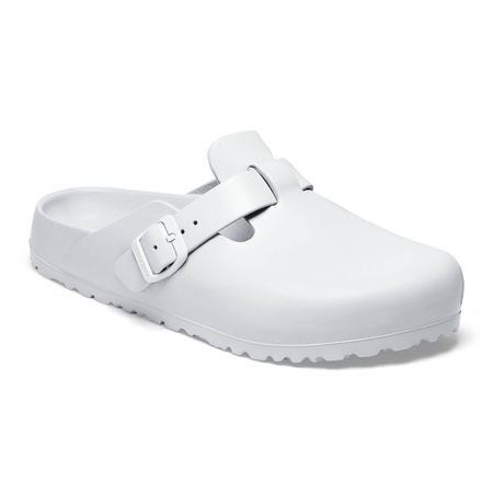 Chodaki damskie Birkenstock Boston Essentials EVA White medyczne klapki narrow wąskie (0127133)