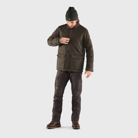 Kurtka puchowa ocieplana męska Fjällräven Övik Wool Padded Jacket M Dark Olive (F84127-633)