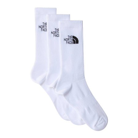 Skarpetki unisex The North Face MULTI SPORT CUSH CREW SOCK 3P Biały (NF0A882HFN4)