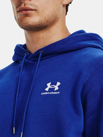 Bluza kangurka męska UNDER ARMOUR Essential Fleece sportowa niebieska (1373880-400)