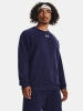 Bluza sportowa męska UNDER ARMOUR FLEECE CREW oddychająca granatowa (1379755-410)