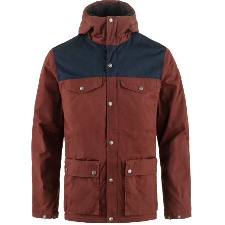 Kurtka ocieplana męska Fjällräven Greenland Winter Jacket M Maroon-Dark Navy (F87122-352-555)