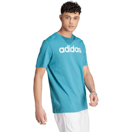 Koszulka adidas Essentials Single Jersey Linear Embroidered Logo Tee M (IJ8655)