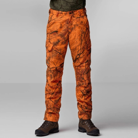 Wyprzedaż - Spodnie męskie Fjällräven Brenner Pro Winter Trousers M Orange Multi Camo (F87322-261)
