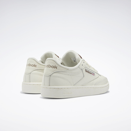 Wyprzedaż - Buty sportowe damskie Reebok Club C 85 Vintage W Chalk Alabaster stylowe sneakersy białe (100025379)