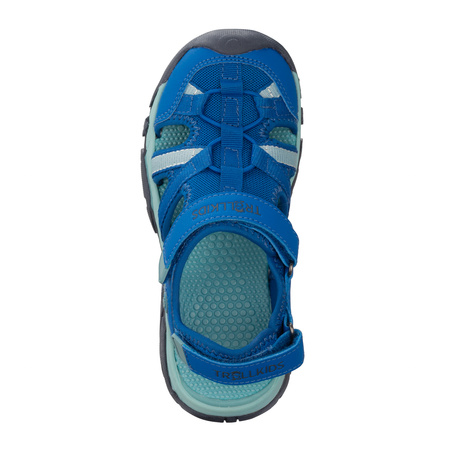 Sandały sportowe dziecięce dla chłopca/dziewczynki Trollkids Kids Stavanger Sandal XT cobalt blue/dusky turquoise/dark navy (659-199)