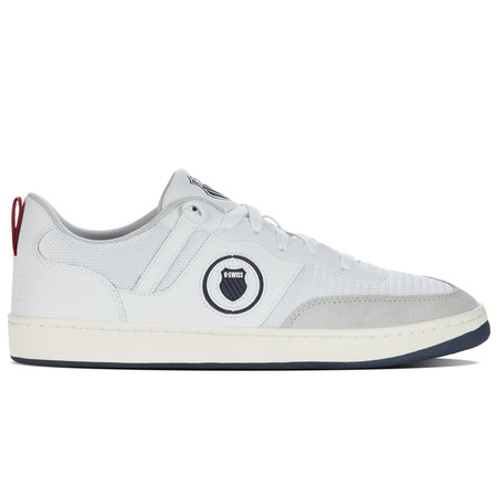 Wyprzedaż - Sneakersy męskie K-Swiss K-Varsity trampki buty sportowe białe (09075-130-M)