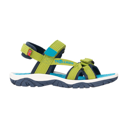 Sandały sportowe dziecięce dla chłopca/dziewczynki Trollkids Kids Oslofjord Sandal kiwi/mystic blue  (268-346)