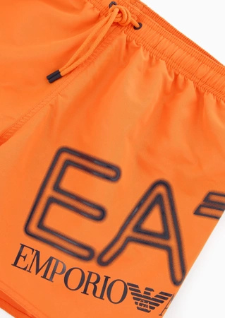 Wyprzedaż - Szorty kąpielowe męskie EA7 Emporio Armani 902000-4R736-20262 kąpielówki bokserki pomarańczowe ORANGE TIGER