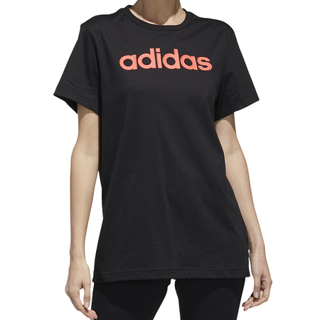 Koszulka damska adidas Essentials Linear Loose Tee czarna (GL6333)