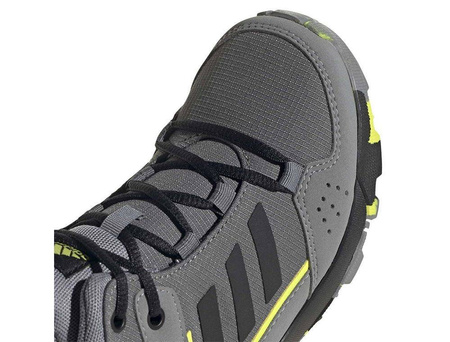 Buty trekkingowe dziecięce adidas Terrex HyperHiker K przewiewne wysokie za kostkę szare (FX4187)