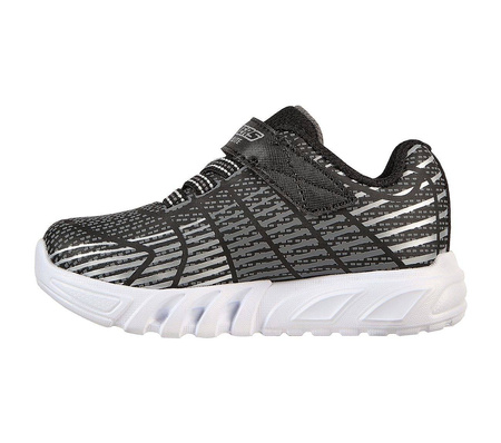 Wyprzedaż - Sneakersy dziecięce Skechers Infants' S Lights Flex-Glow Elite buty sportowe (400135N-BKGY)