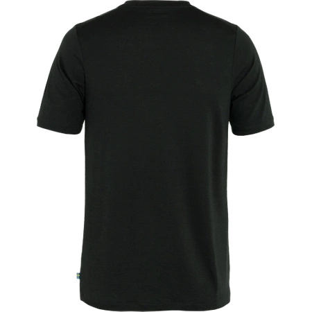 T-shirt męski Fjällräven Abisko Wool Logo SS M Black (F86977-550)