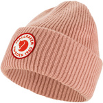 Czapka beanie damska/męska Fjällräven 1960 Logo Hat Dusty Rose wełniana zimowa różowa (F78142-300)