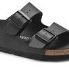 Klapki damskie Birkenstock Arizona Triples Black Birko-Flor narrow wąskie czarne (1019069)
