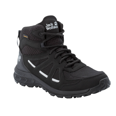 Wyprzedaż - Buty trekkingowe damskie czarne Jack Wolfskin Woodland 2 Texapore Mid W (4051331-6069)