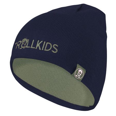 Czapka zimowa dziecięca Trollkids Kids Troll Beanie dzianinowa dziewczęca/chłopięca zielona (920-335)