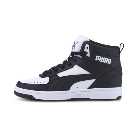 Sneakersy młodzieżowe wysokie Puma Rebound JOY Jr junior czarne (374687-01)
