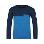 Bluzka ongsleeve bawełniana dziecięca dla chłopca/dziewczynki Trollkids Kids Bergen Longsleeve navy/medium blue (446-117)