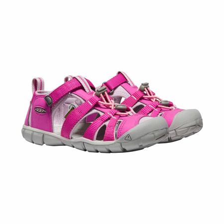 Wyprzedaż - Sandały dziecięce turystyczne na lato Keen Seacamp II CNX Very Berry/Dawn Pink różowe (KE-1022994)