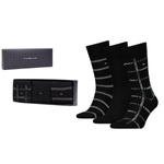 Skarpetki Tommy Hilfiger TH MEN SOCK 3P GIFTBOX GRID ST Czarny (701224445002)